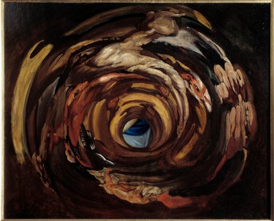 Anamorphosis after Elevation of the Cross”” av Peter Paul (Pierre-Paul) Rubens (eller Peter Paul eller Petrus Paulus) (1577-1640)”” Målning av Domenico Piola (1627-1703) 1600-talet sön. 0,68x0,83 m Rouen, Musee des Beaux Arts av Domenico I Piola