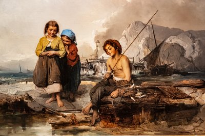 Unga fiskare av Domenico Induno