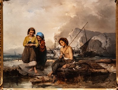 Unga fiskare av Domenico Induno