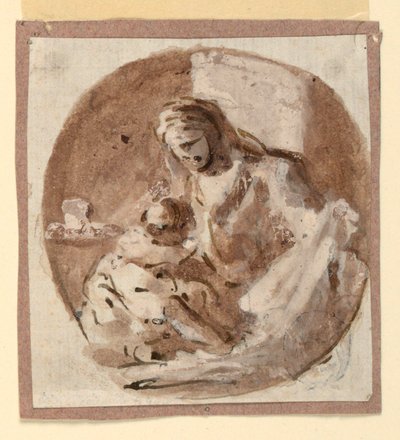 Madonna och barn av Domenico Mondo