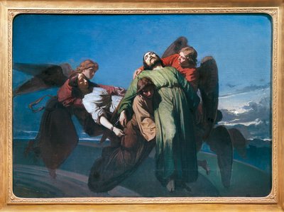 Kristna martyrer som bärs av änglarna till himlen av Domenico Morelli