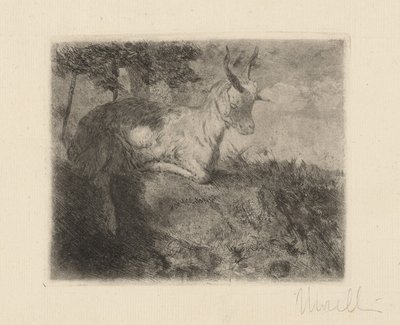 Den lilla geten (La capretta) av Domenico Morelli