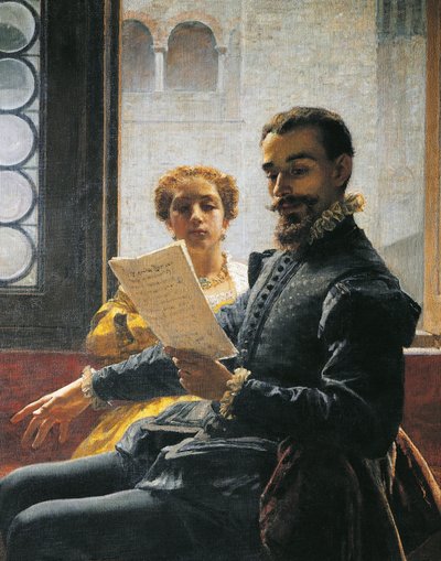 Torquato Tasso läser Liberated Jerusalem to Eleonora d