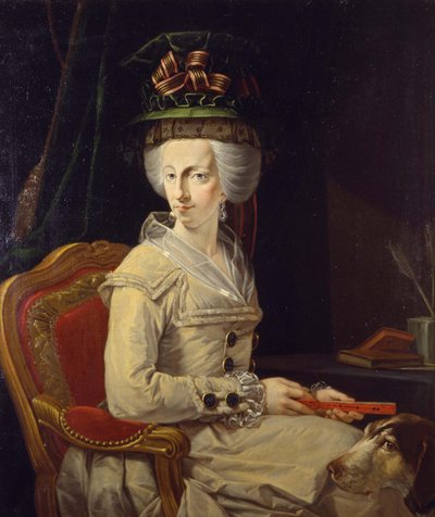 Porträtt av Maria Amalia av Österrike 1746-1804, hertiginna av Parma av Domenico Muzzi