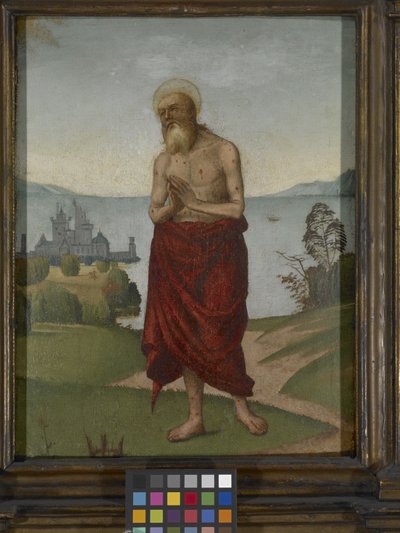 St. Onuphrius (olja på trä) av Domenico Panetti