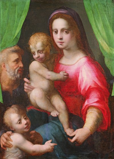 helig familj av Domenico Puligo