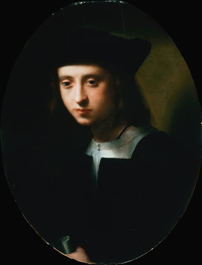Porträtt av en ungdom (olja) av Domenico Puligo