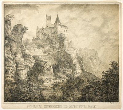 Kipfenberg slott i Altmühldalen av Domenico Quaglio