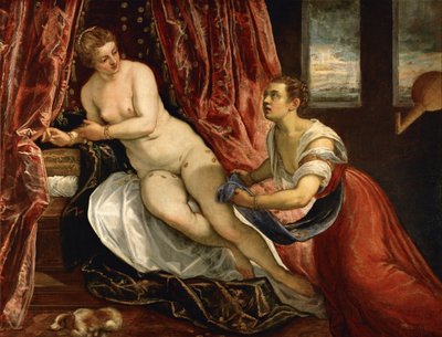 Danae, ca 1570 av Domenico Robusti Tintoretto