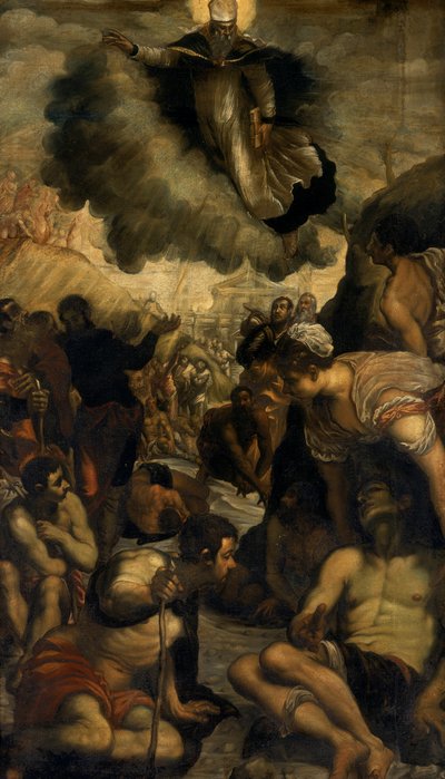 Saint Augustine healing the crippled, c.1549 av Domenico Robusti Tintoretto