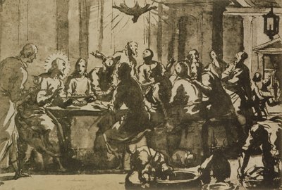 Sista måltiden av Domenico Robusti Tintoretto