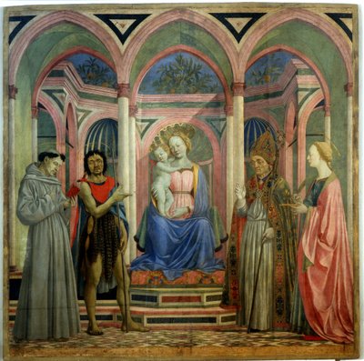 Saint Lucia av Magnoli altartavla, ca 1447 av Domenico Veneziano