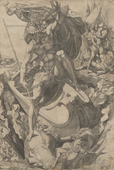 Amphiaraus, 1540-50. av Domenico del Barbiere