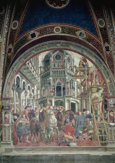 Sjukhusets förlängning, c.1442-43 av Domenico di Bartolo