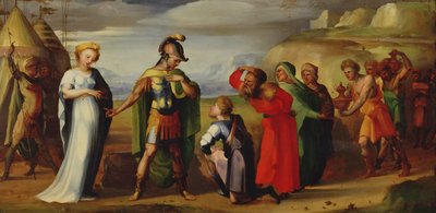 Scipios kontinens (237-183 f.Kr.) av Domenico di Pace Beccafumi  