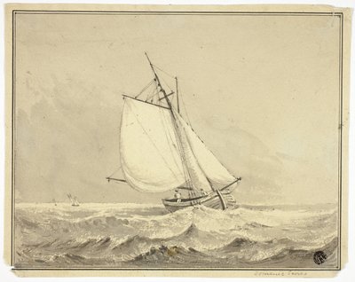 Segelbåt till sjöss av Dominic Serres