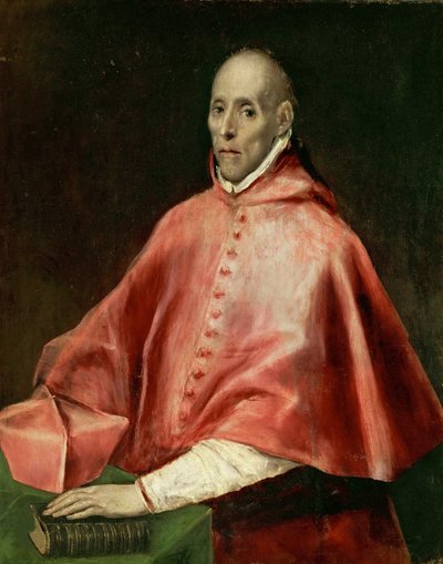 Porträtt av kardinal Juan Pardo de Tavera, 1609. av Dominico El Greco