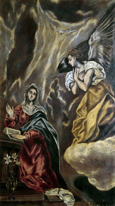 Bebådelsen, c. 1610. av Dominico El Greco