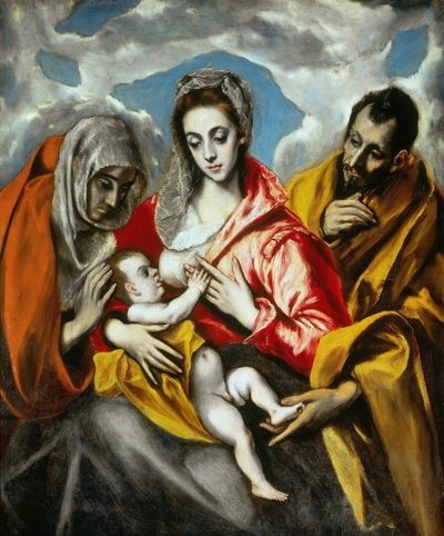 Den heliga familjen, 1595. av Dominico El Greco
