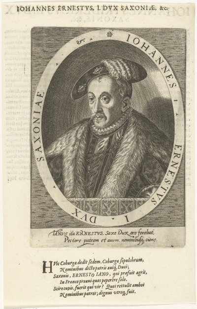 John Ernest 1521-1553, hertig av Saxe-Coburg, 1601 av Dominicus or Custodis Custos
