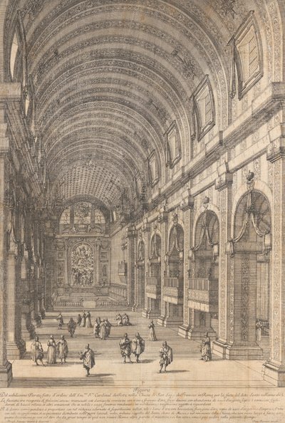 Utsmyckning beställd av kardinal de Retz i San Luigi-kyrkan, Rom, för Saint