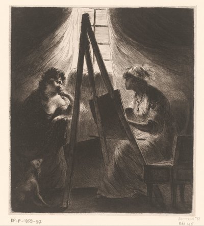 Elisabeth Vigée-Le Brun porträtterar en kvinna av Dominique Vivant Denon (baron)