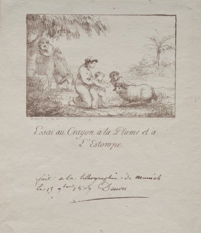Helig familj på flykt till Egypten, 1809. av Dominique Vivant Denon