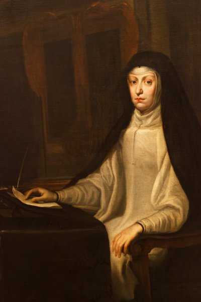 Mariana av Österrike (detalj) av Don Juan Carreno de Miranda