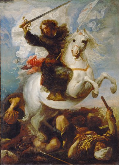 Sankt Jakobs seger över morerna (olja på duk) av Don Juan Carreno de Miranda