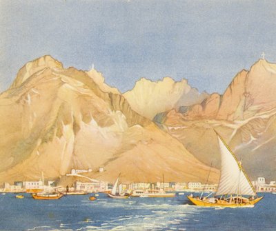 Aden (färglitografi) av Donald (after) Maxwell