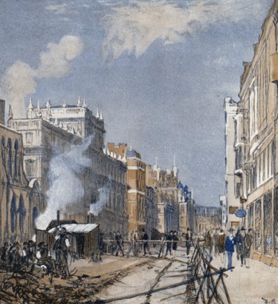 Piccadilly "Up" (litho i färg) av Donald (after) Maxwell