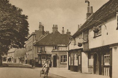 Church Street, Chiswick, med vad som brukade vara Burlington Arms, c1935. av Donald McLeish