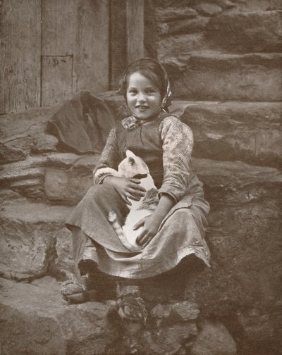 Två små schweiziska bybor i Hospenthal, 1916 av Donald McLeish