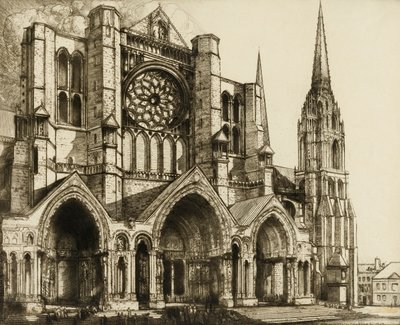 Chartres, norra portalen av Donald Shaw MacLaughlan