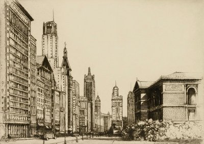Chicago, Michigan Avenue nr. 1 av Donald Shaw MacLaughlan