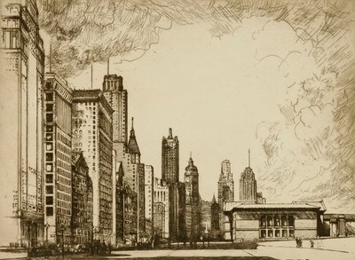 Chicago, Michigan Avenue nr 2 av Donald Shaw MacLaughlan
