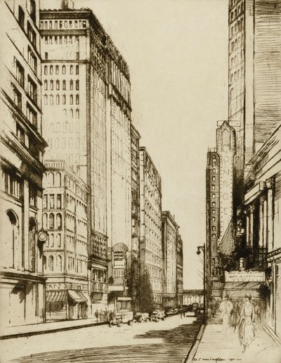 Chicago, Monroe Street av Donald Shaw MacLaughlan