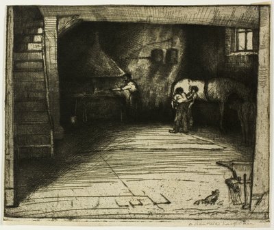 Smida med den vita hästen av Donald Shaw MacLaughlan