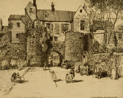 La Porte Gayole, Boulogne sur Mer av Donald Shaw MacLaughlan