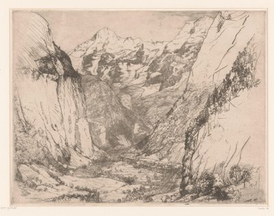 Lauterbrunnendalen Lauterbrunnen av Donald Shaw MacLaughlan