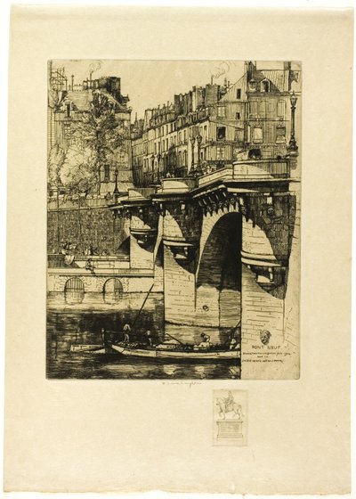 Pont Neuf, Paris (med anmärkning) av Donald Shaw MacLaughlan