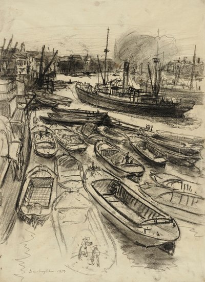 London vid Themsen av Donald Shaw MacLaughlan