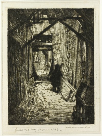 Passageway, Rouen av Donald Shaw MacLaughlan