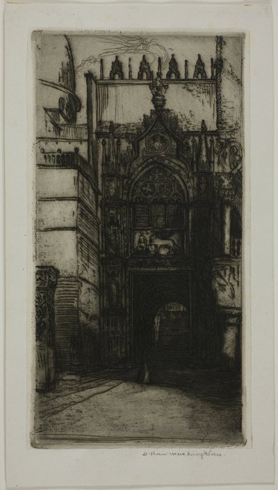 Portalen till hertigpalatset, Venedig av Donald Shaw MacLaughlan