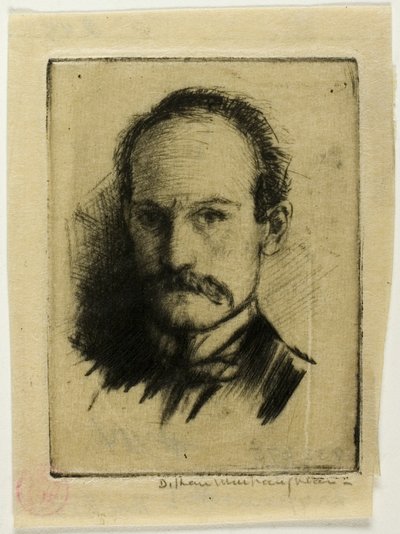 Porträtt av konstnären av Donald Shaw MacLaughlan