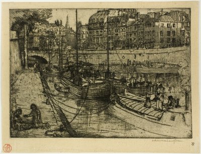 Quai des Grands Augustins av Donald Shaw MacLaughlan