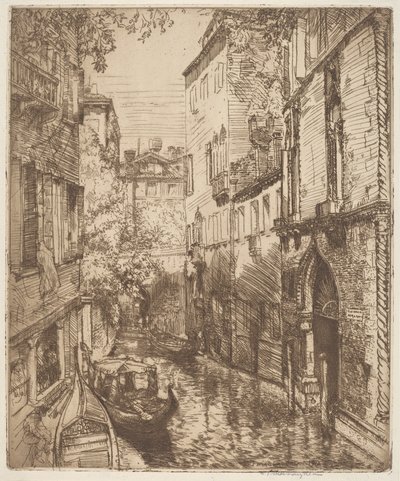 Rio delle Verona, Venedig av Donald Shaw MacLaughlan