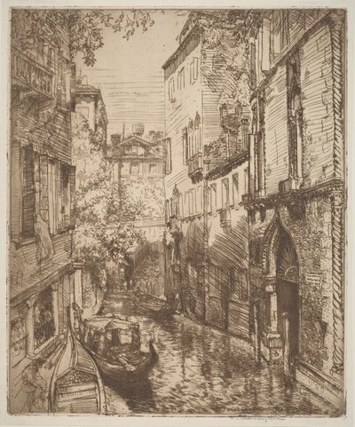 Rio delle Verona, Venedig av Donald Shaw MacLaughlan
