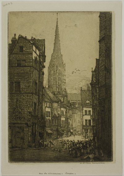 Rue du Chasseur, Rouen av Donald Shaw MacLaughlan