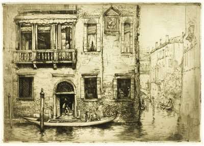 Lilla helgonets kanal, Venedig av Donald Shaw MacLaughlan
